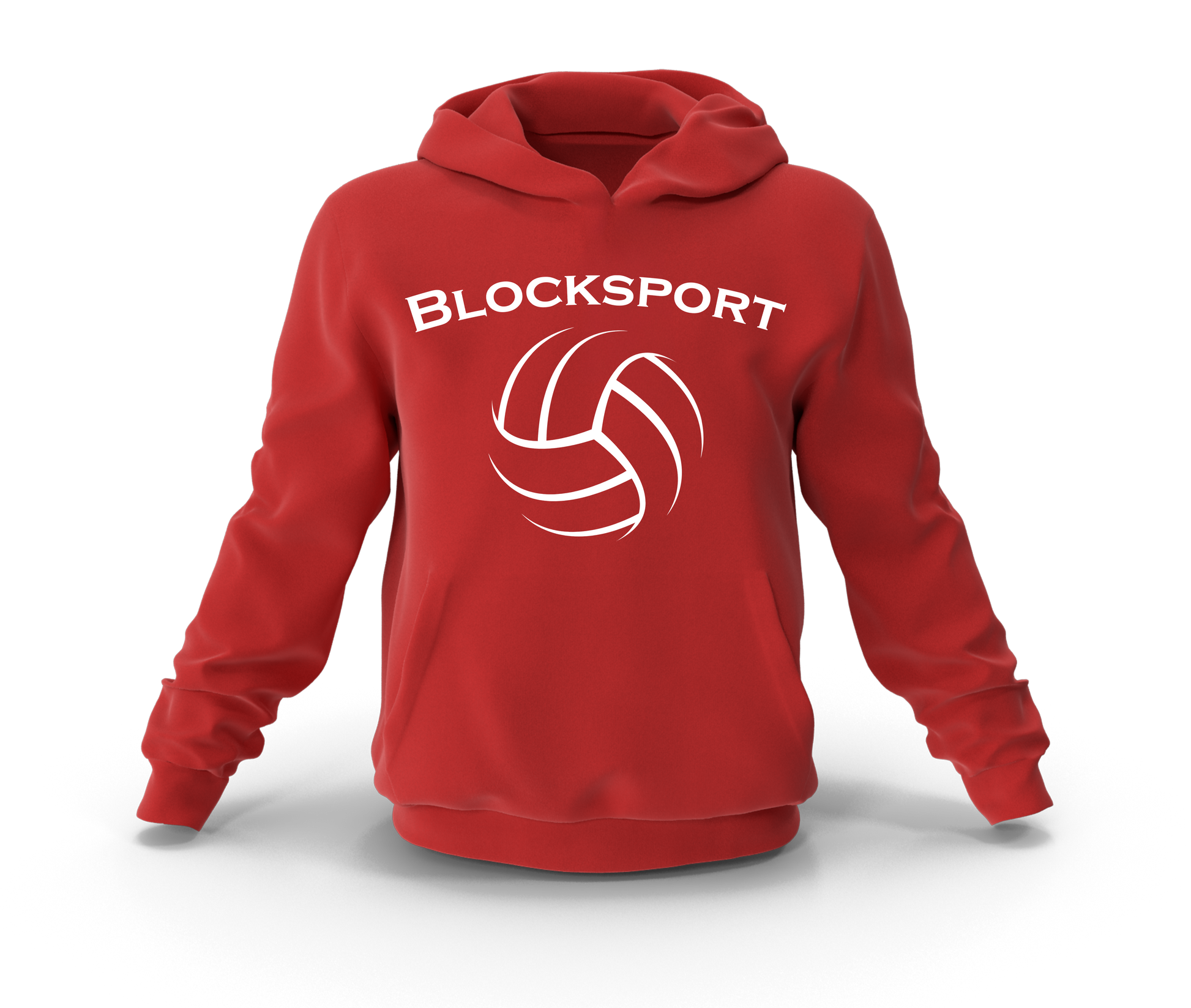 Blocksport VBall - Mens Hoodie - Red